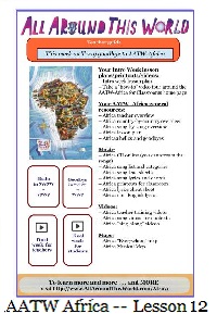 AATW--Africa CLASSROOMS teacher guide--Lesson 12