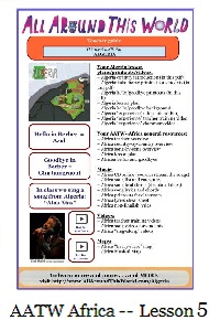 AATW--Africa CLASSROOMS teacher guide--Lesson 5