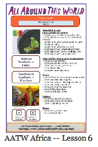 AATW--Africa CLASSROOMS teacher guide--Lesson 6