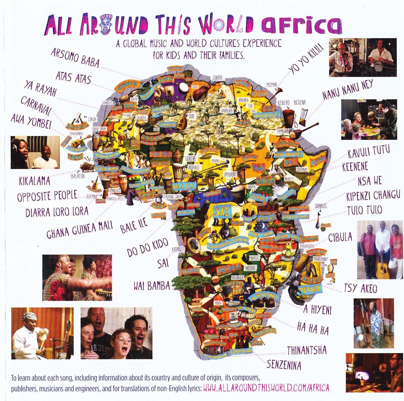 All Around This World Africa CD Map Insert